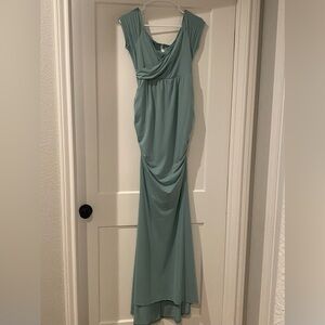 Pinkblush Mint Maternity Maxi Dress